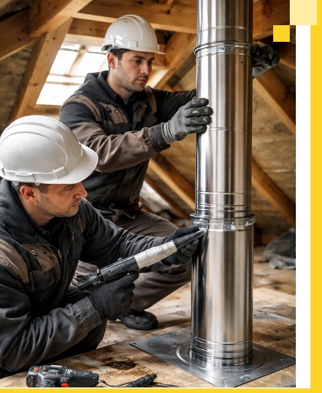 Монтаж дымоходов для каминов в Александрове с гарантией качества