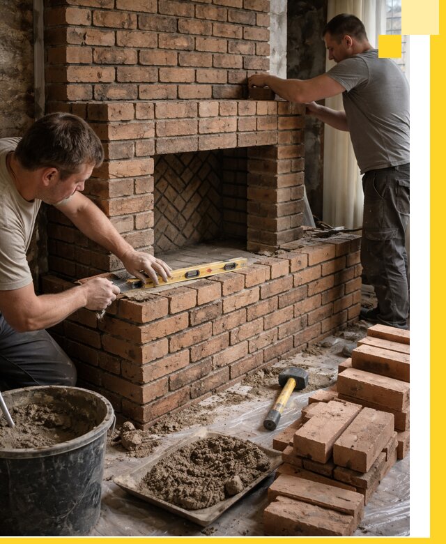 Изготовление и установка кирпичных каминов в Александрове