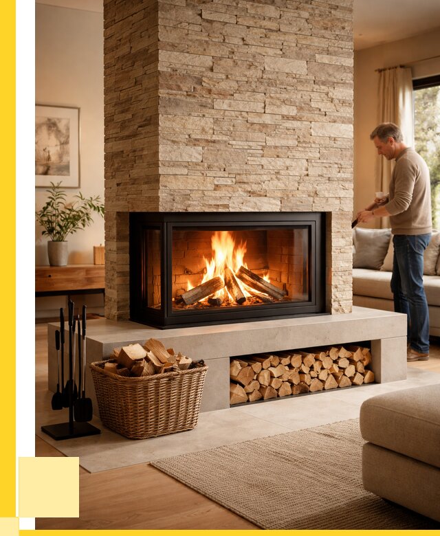 Дровяной камин под ключ в Александрове от 214220 р. | ЭриданЛкн