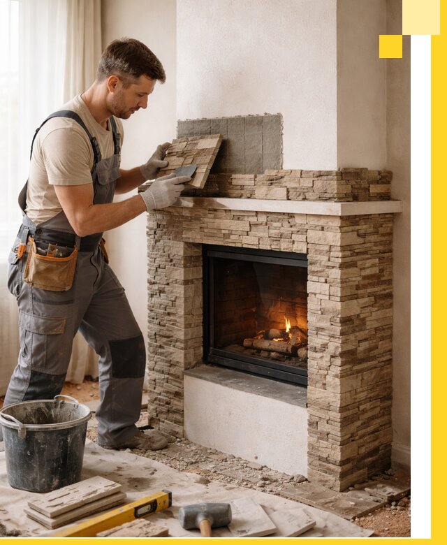 Изготовление и монтаж каминов для дома под ключ в Александрове