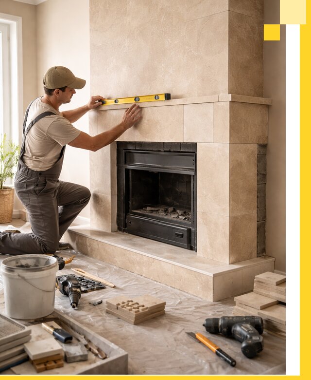 Установка и монтаж каминов в частном доме под ключ в Александрове