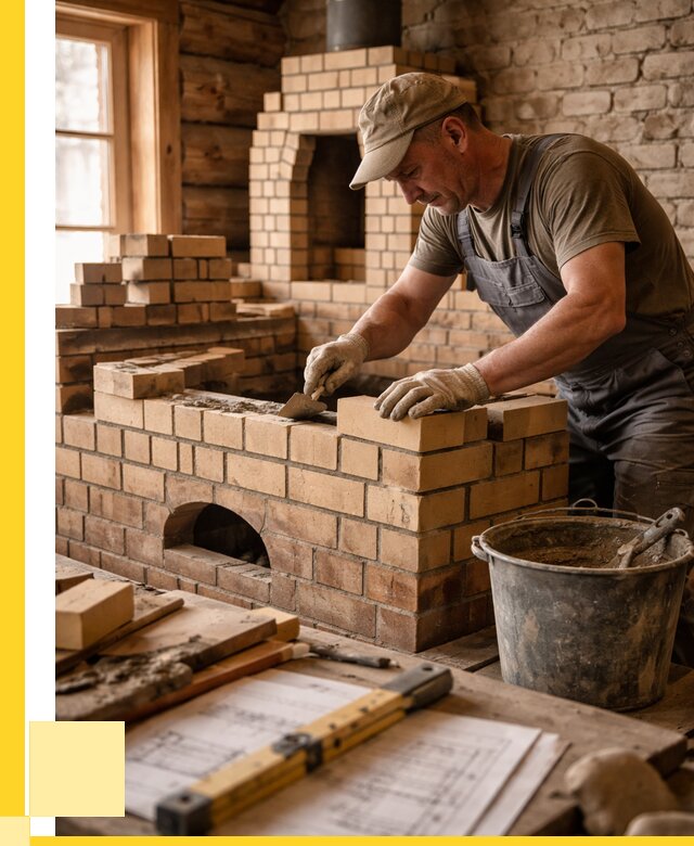 Кладка печей из кирпича в Александрове цены от 32133 р. - ЭриданЛкн