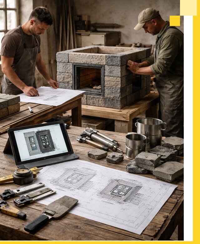 Разработка проектов печей с согласованием и монтажом в Александрове