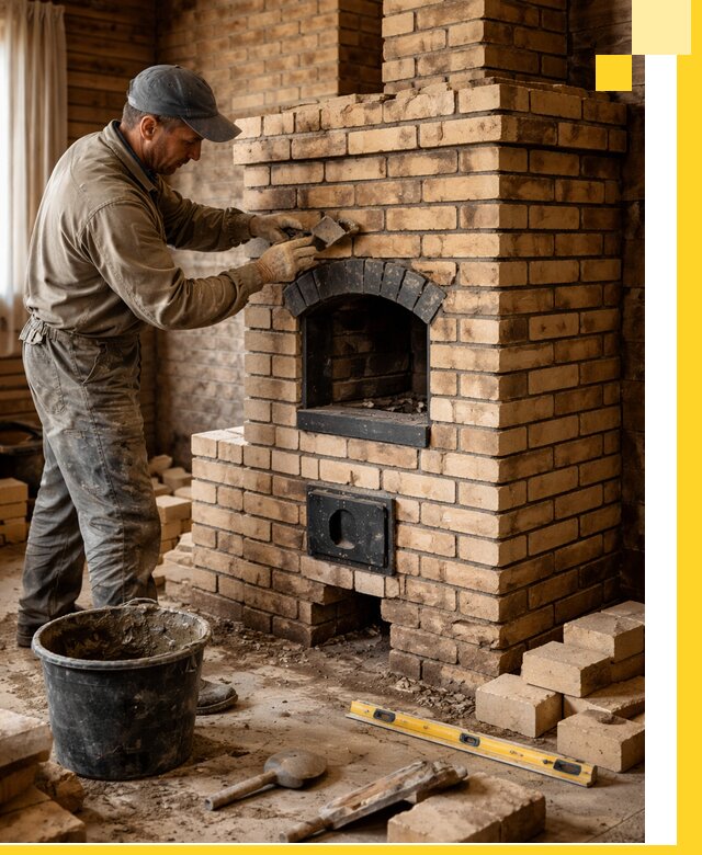Кирпичные печи под ключ в Александрове: проектирование и кладка
