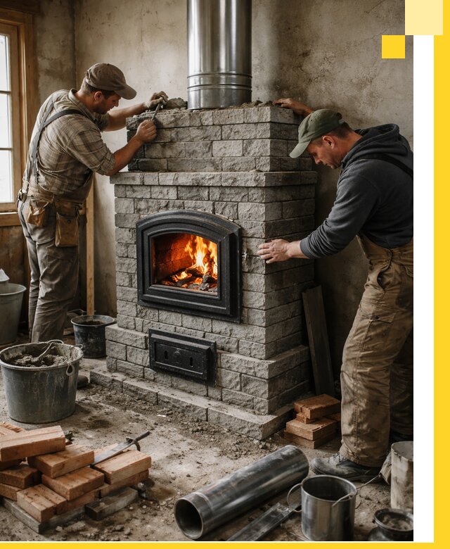 Производство, поставка и монтаж дровяных печей в Александрове