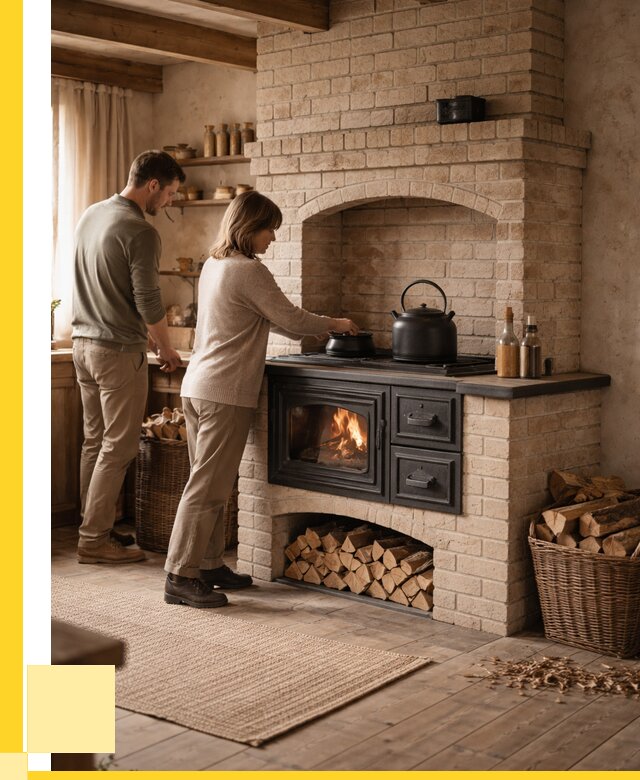 Печи с плитой в Александрове от 48200 р. | ЭриданЛкн — кирпичная печь