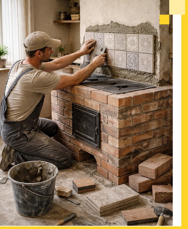 Печи с плитой на заказ монтаж гарантия и сервис в Александрове