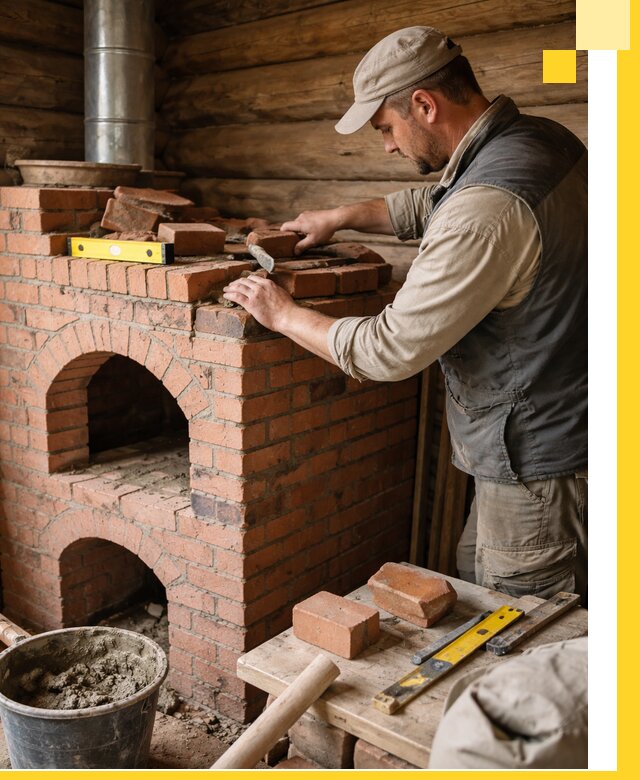 Изготовление и установка русских печей в Александрове под ключ