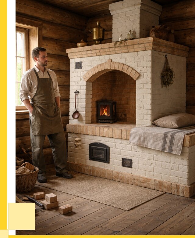 Русские печи с лежанкой под ключ в Александрове от 160665 р. ЭриданЛкн