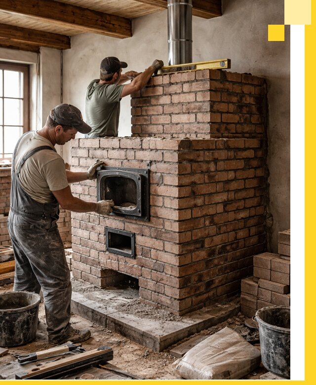 Печи для загородного дома под ключ в Александрове — монтаж и сервис