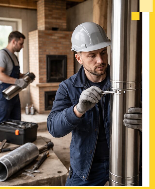 Профессиональный монтаж дымоходов для печей в Александрове