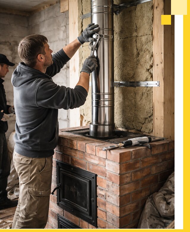 Изготовление и монтаж печей и дымоходов под ключ в Александрове