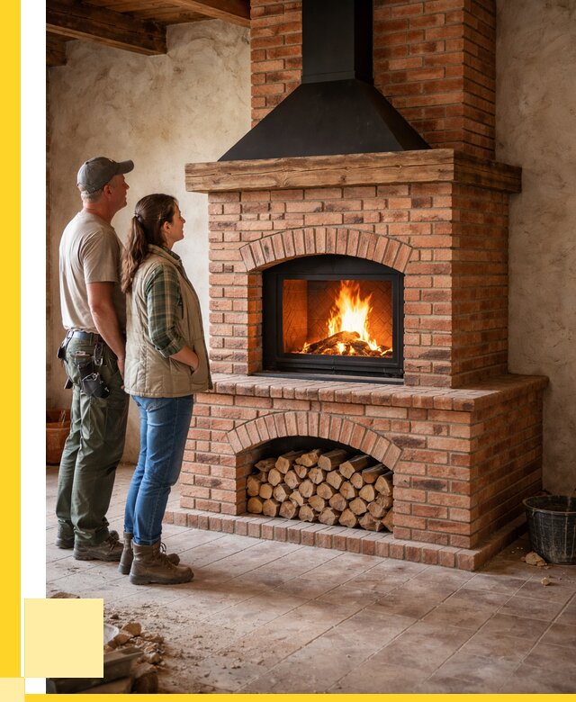 Печи камины из кирпича в Александрове от 128532 р. | ЭриданЛкн