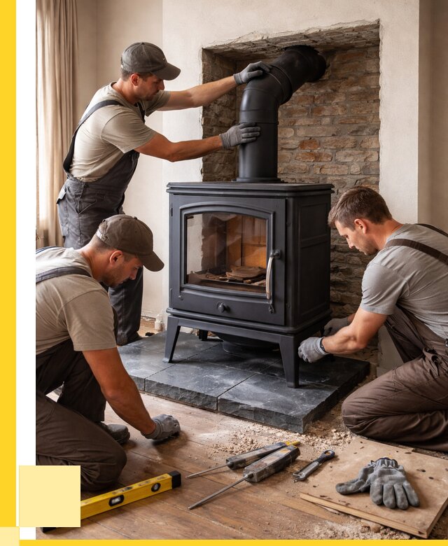 Монтаж печи камина в частном доме в Александрове от 26778 р. | ЭриданЛкн