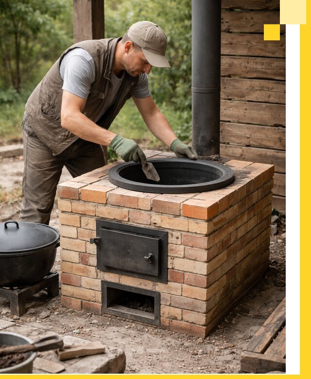 Изготовление и установка печей для казана в Александрове под ключ