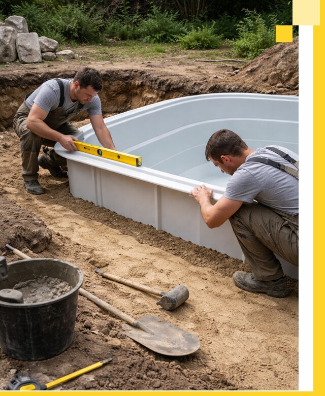 Производство и установка пластиковых бассейнов в Александрове под ключ