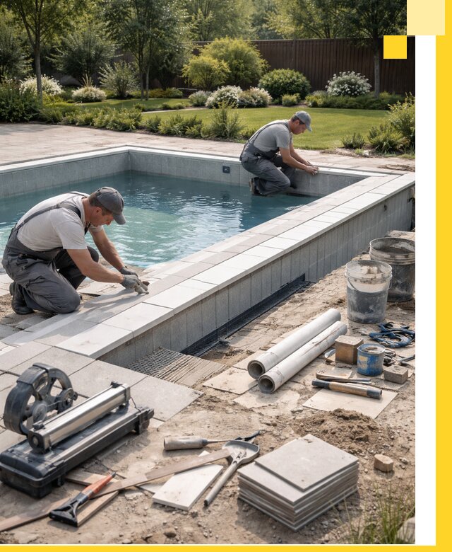 Строительство открытых бассейнов под ключ в Александрове профессионально