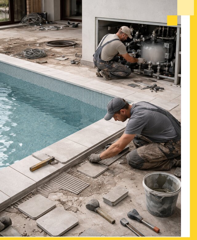 Строительство и монтаж бассейнов в коттедже в Александрове