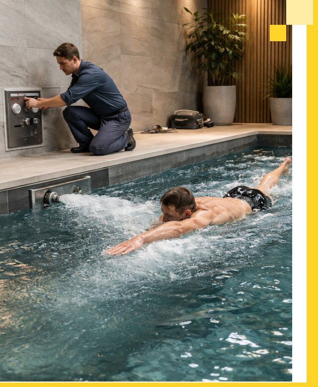 Проектирование и монтаж бассейнов с противотоком в Александрове