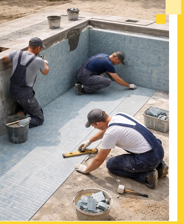 Укладка и установка плитки для бассейнов под ключ в Александрове