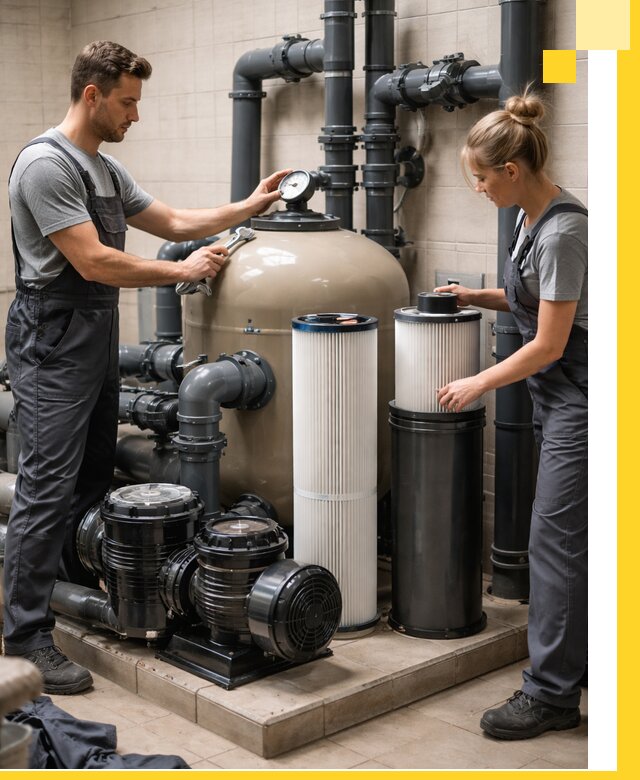 Фильтры и системы фильтрации для бассейнов в Александрове