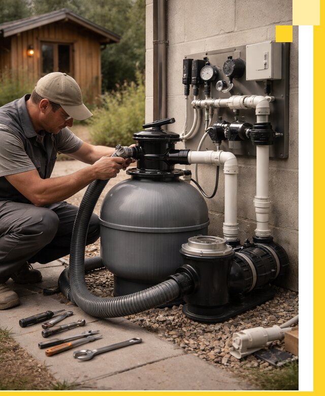 Продажа и монтаж фильтров и насосов для бассейнов в Александрове