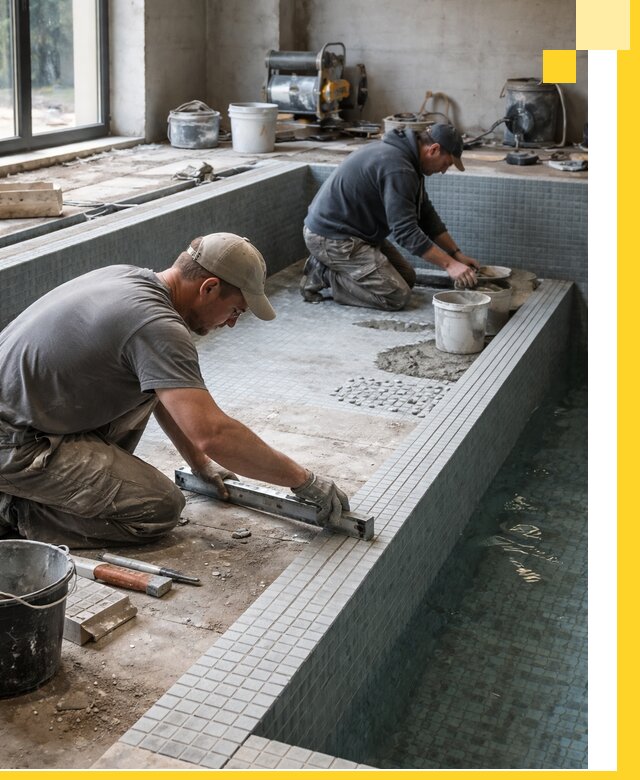 Строительство бассейна в частном доме в Александрове под ключ