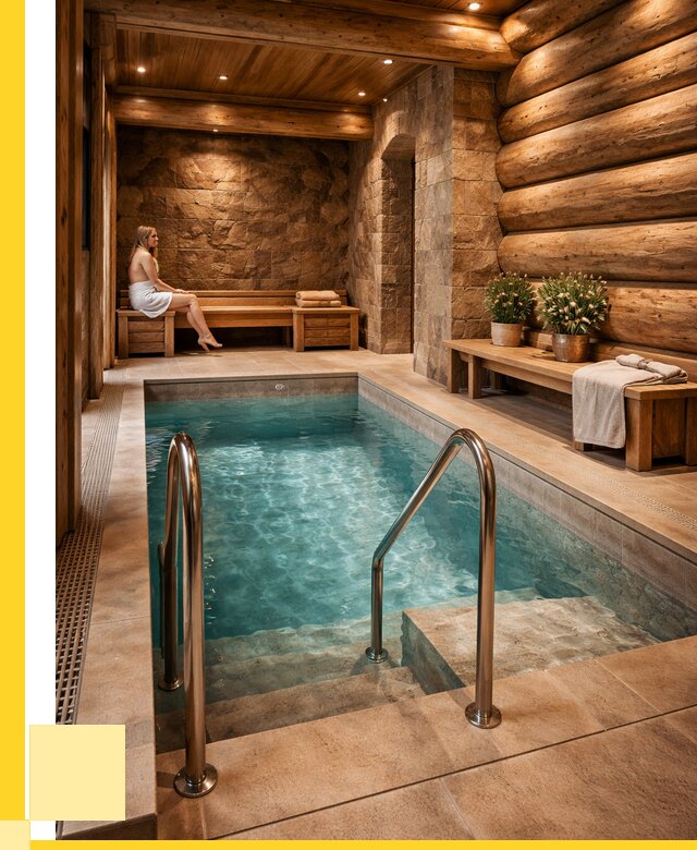 Аренда бани с бассейном в Александрове от 1606650 р. | ЭриданЛкн