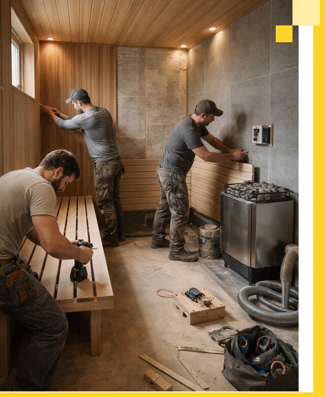 Сауны под ключ в Александрове, проектирование, строительство, отделка