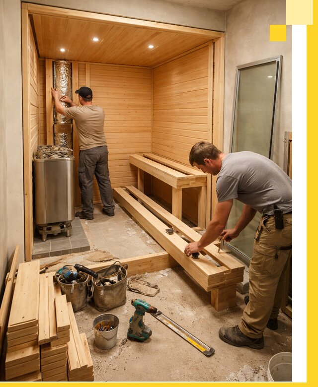 Проектирование и установка домашних саун под ключ в Александрове