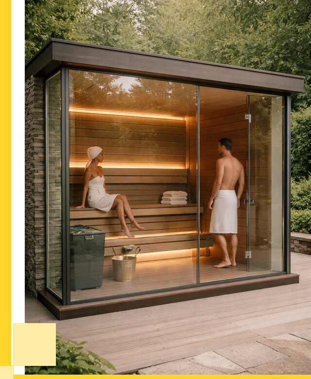 Сауна стеклянная и двери для сауны в Александрове от 267775 р. | ЭриданЛкн