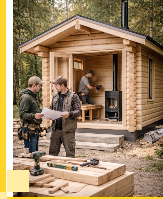 Монтаж бань под ключ в Александрове — от 214220 р. | ЭриданЛкн