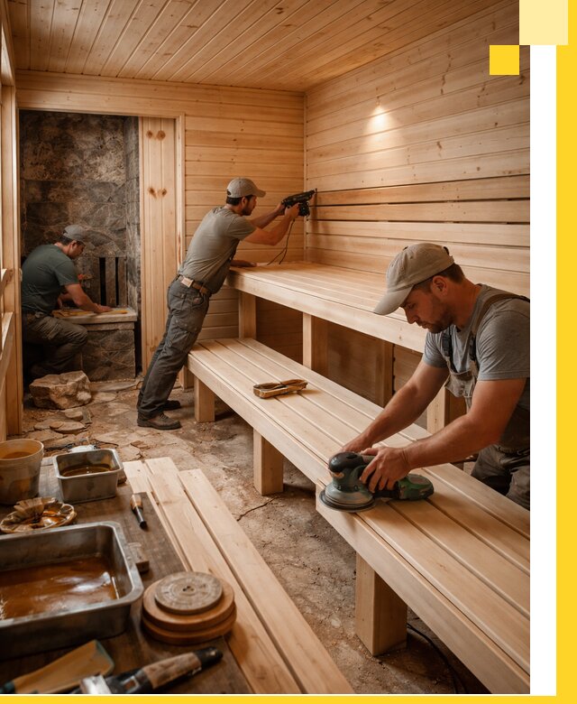 Профессиональная отделка бань в Александрове под ключ, с гарантией