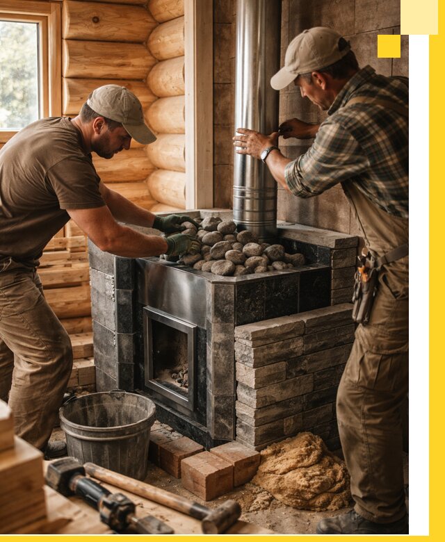 Строительство и отделка русских бань под ключ в Александрове