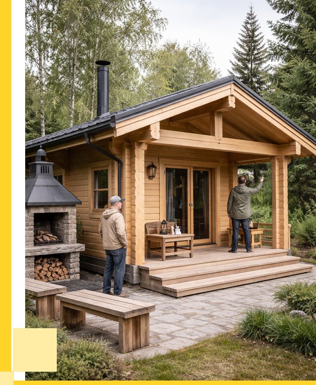 Деревянные бани под ключ в Александрове от 481995 р. | ЭриданЛкн