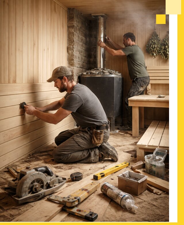 Полное строительство и оснащение парных под ключ в Александрове