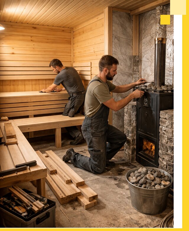 Дизайн и строительство интерьеров бань под ключ в Александрове