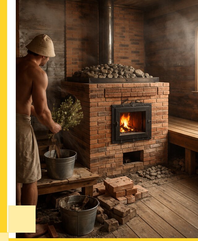 Кирпичные банные печи в Александрове от 96399 р. | ЭриданЛкн