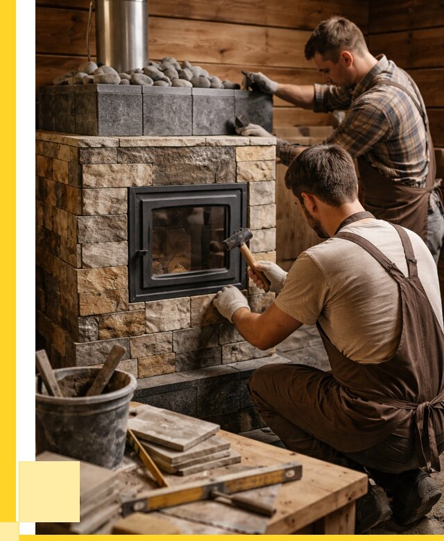 Облицовка банной печи в Александрове от 16067 р. | ЭриданЛкн