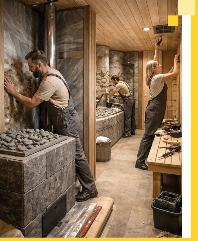 Строительство бань и SPA процедур в Александрове под ключ и отделкой