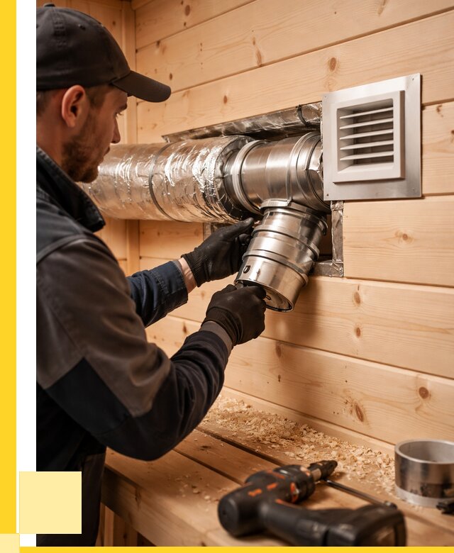 Монтаж вентиляции бани в Александрове от 12853 р. | ЭриданЛкн