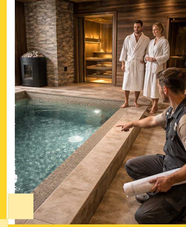 Проект бани с бассейном под ключ в Александрове от 69622 р. | ЭриданЛкн