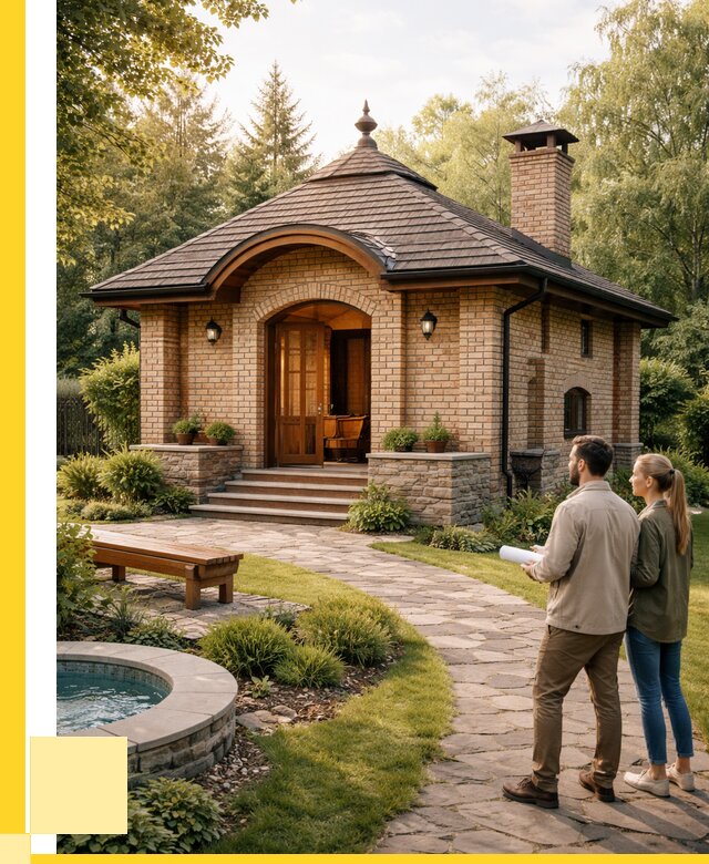 Проект кирпичной бани в Александрове от 32133 р. | ЭриданЛкн