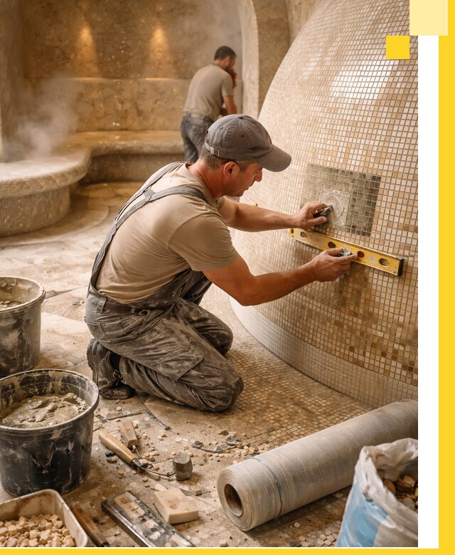 Хамам под ключ в Александрове: проектирование, строительство, отделка