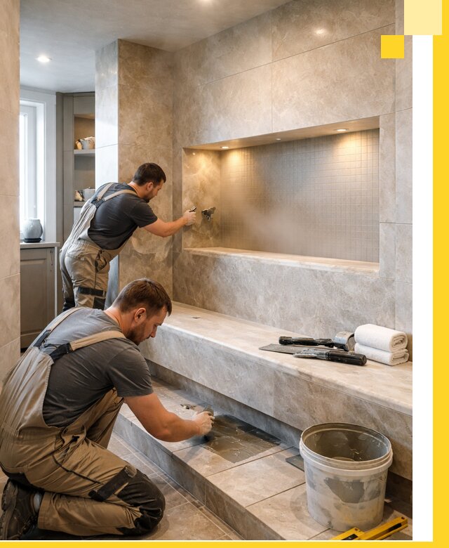 Профессиональное строительство хамама в квартире в Александрове