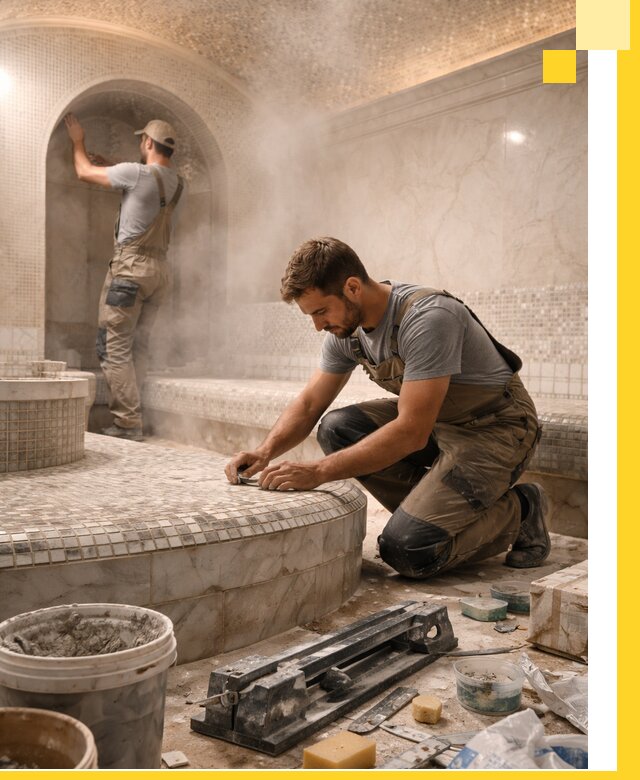 Профессиональный дизайн хамама и SPA под ключ в Александрове