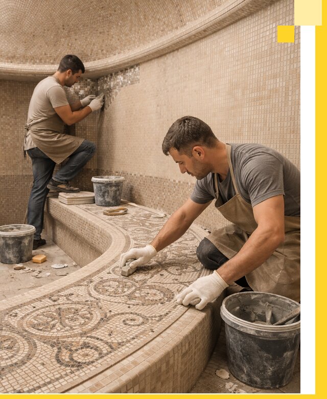 Плитка для хамама в Александрове, укладка, подбор и поставка