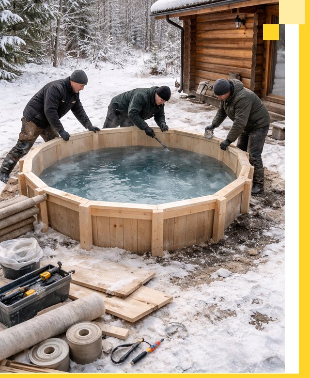 Изготовление и установка ледяных купелей под ключ в Александрове