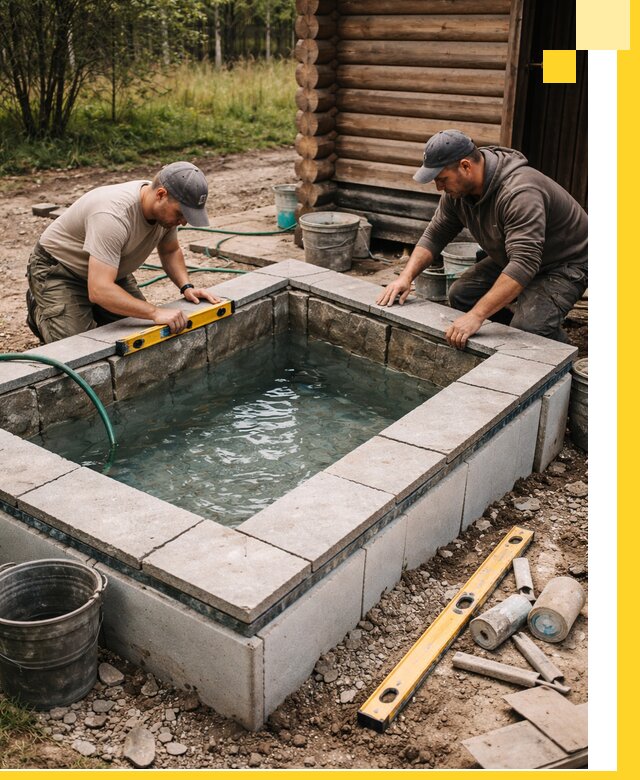 Изготовление и установка холодных купелей под ключ в Александрове