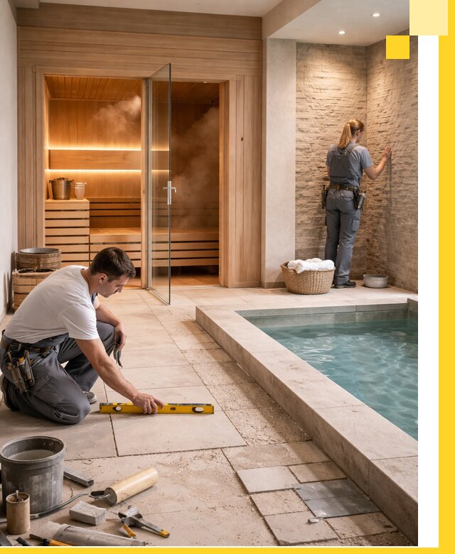 Комплексный дизайн и отделка интерьеров SPA под ключ в Александрове